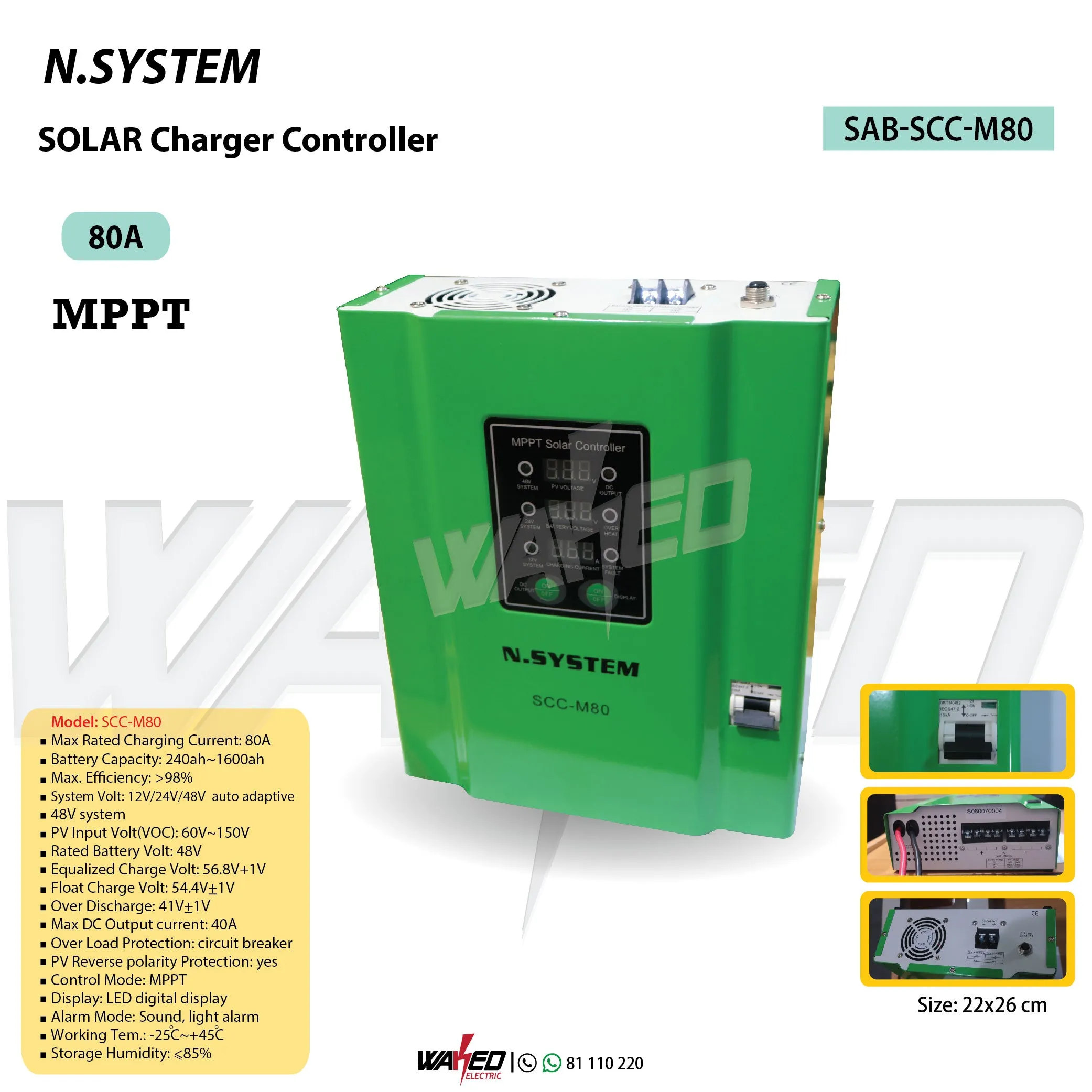 Solar Charger Controller - 80A - N.SYSTEM