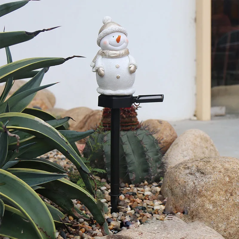 Solar Garden Christmas Snowman LED Waterproof Lawn Light