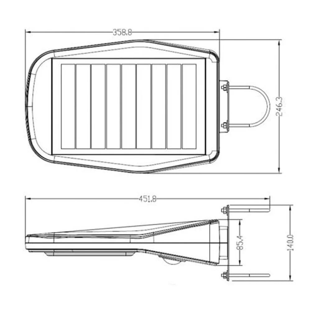 Solar Garden Light with PIR Sensor 5700k