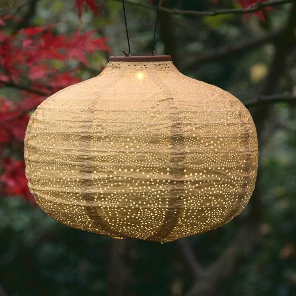 Solar Lantern Pumpkin, Yellow