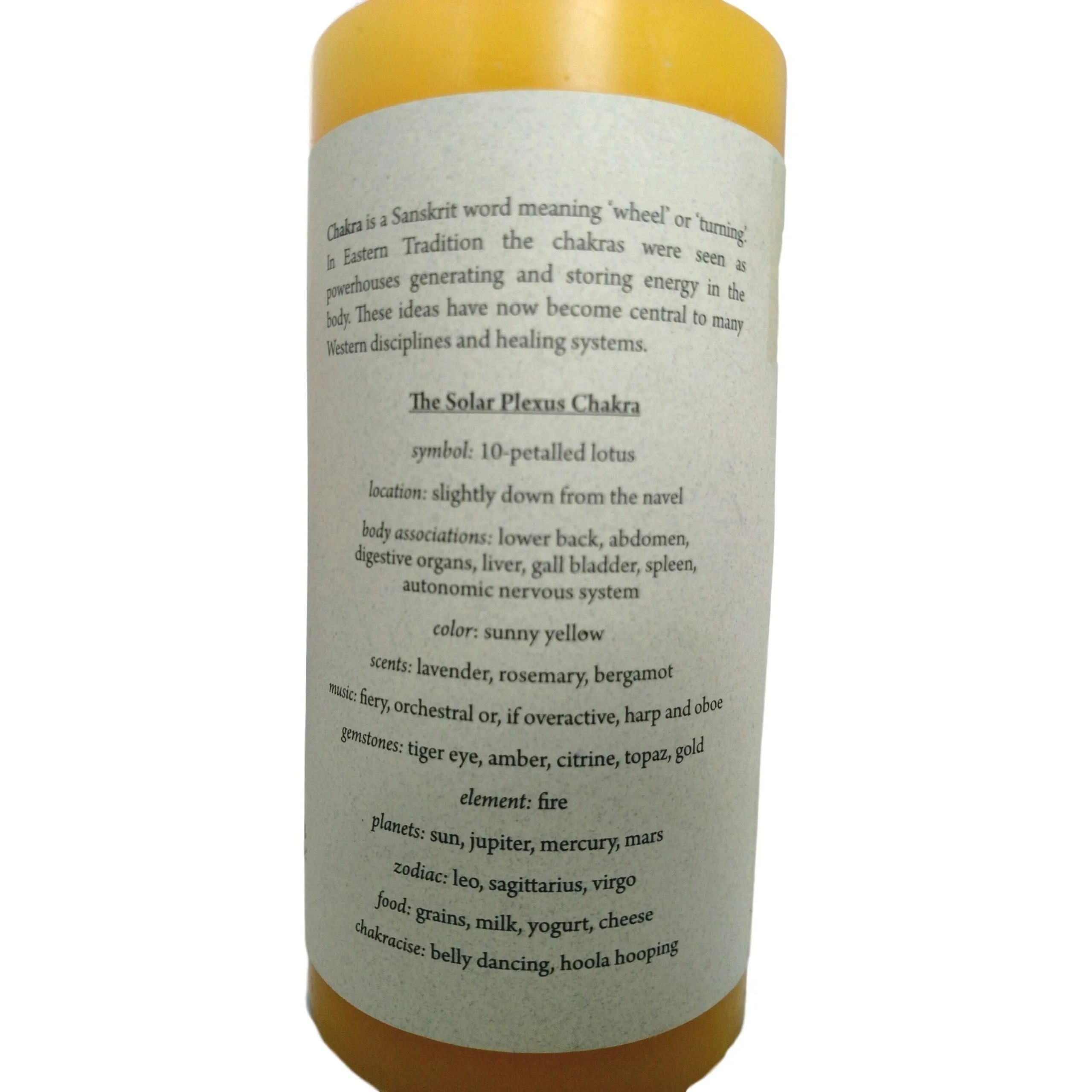 Solar Plexus Chakra Candle