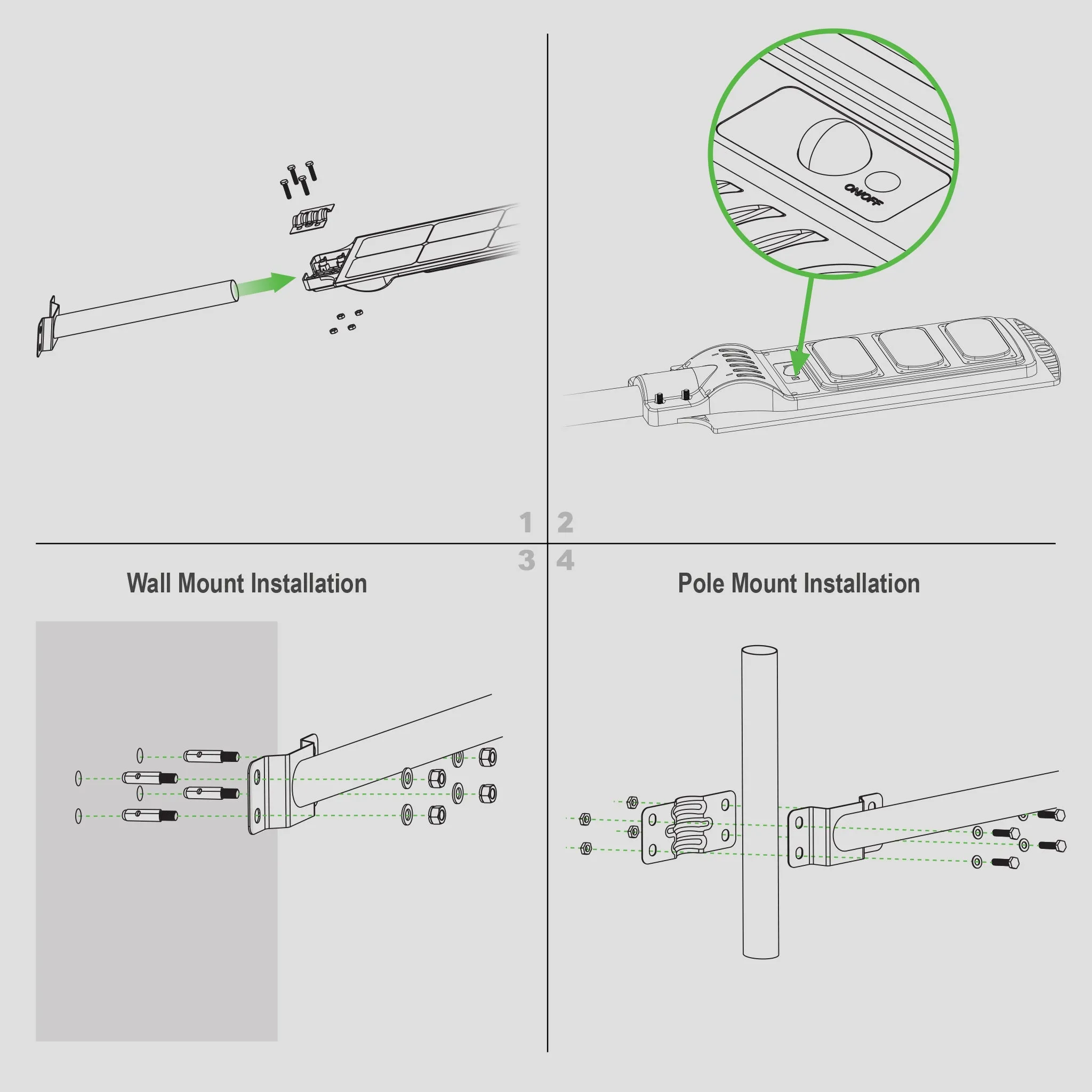 Solar Security Street Light