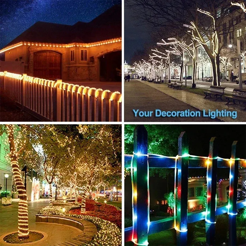 Solar Tube Rope Led Lights (32m/22m/12m/7m)