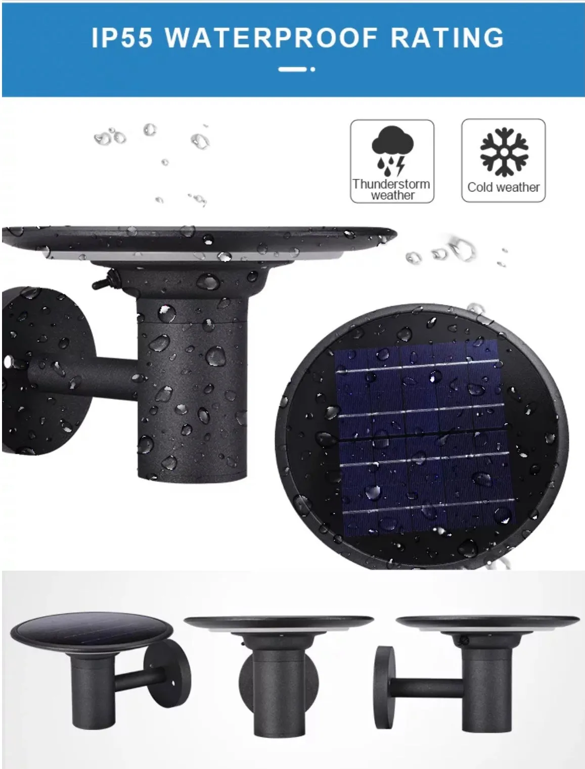 Solar Wall light monocrystalline silicon