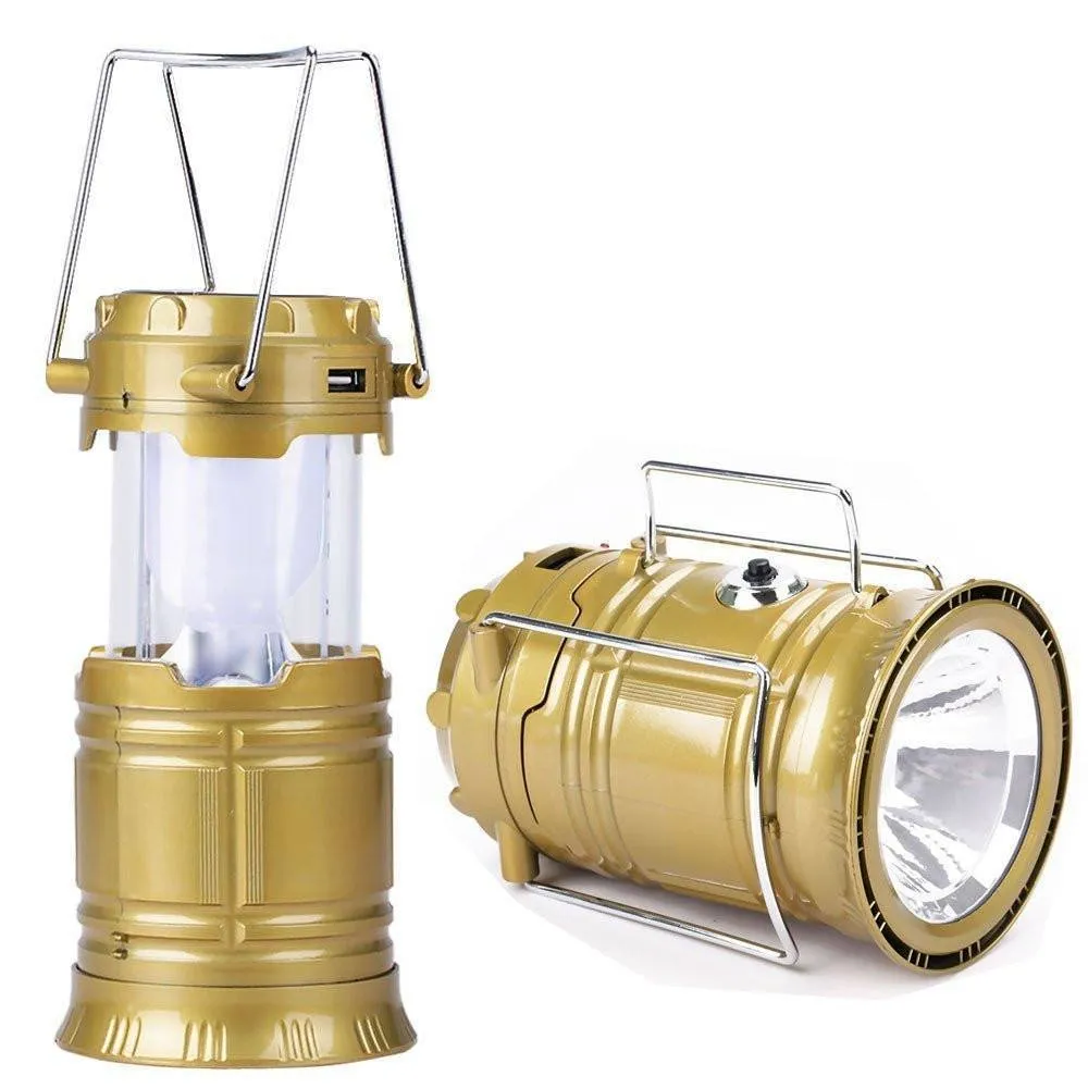 Solar/Rechargeable 6-W Led Light Lantern Lamp Inbuilt Mobile Usb Power Bank