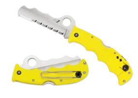 Spyderco Assist Salt Lightweight Yellow - Combo Black Carbide Tip