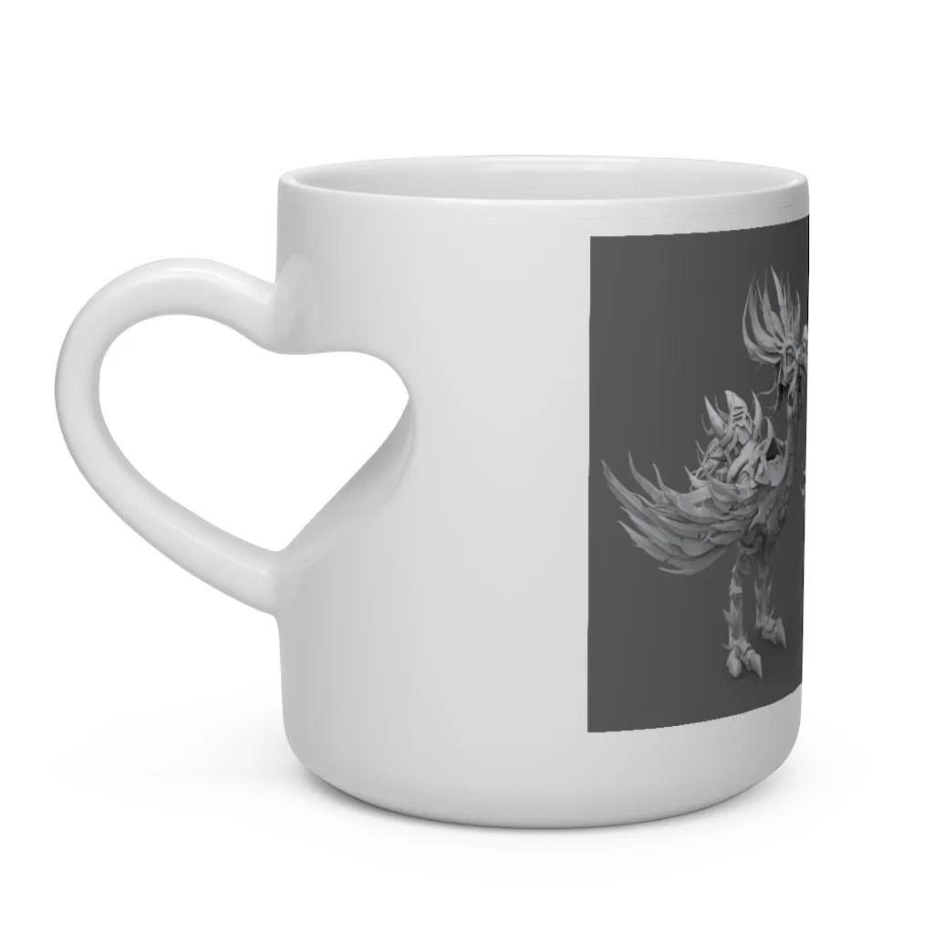 Squawkers the Ostrich Mount Heart Shape Mug