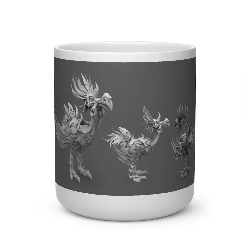 Squawkers the Ostrich Mount Heart Shape Mug