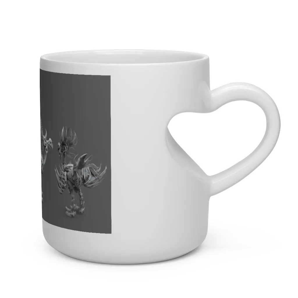 Squawkers the Ostrich Mount Heart Shape Mug