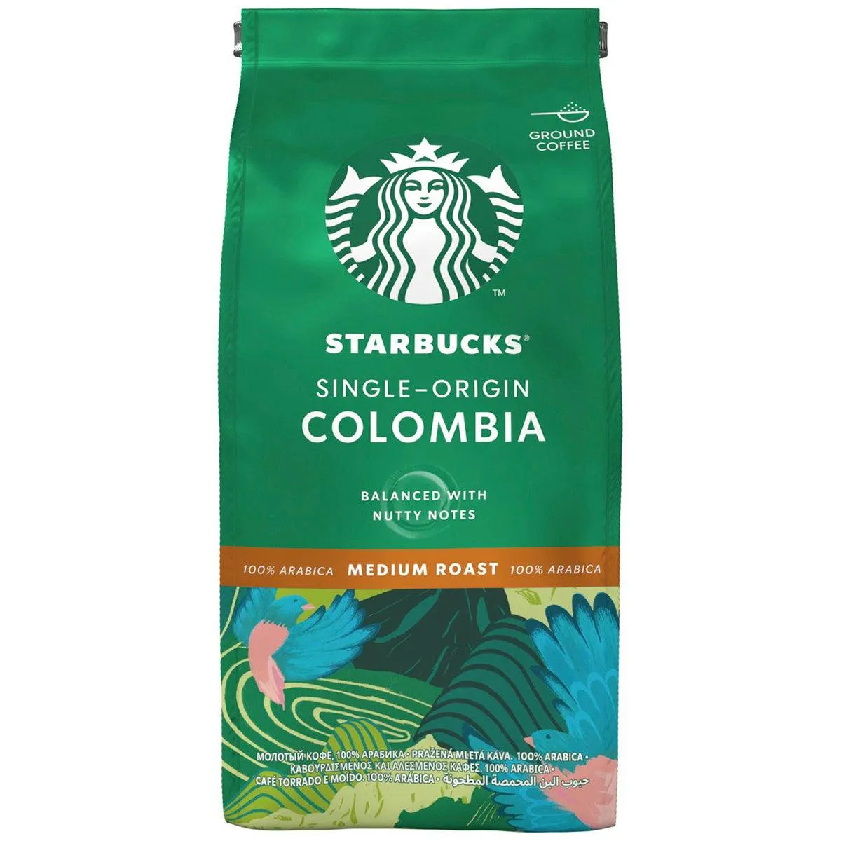 STAR BUCKS COLOMBIA MEDIUM ROAST COFFEE 200GM