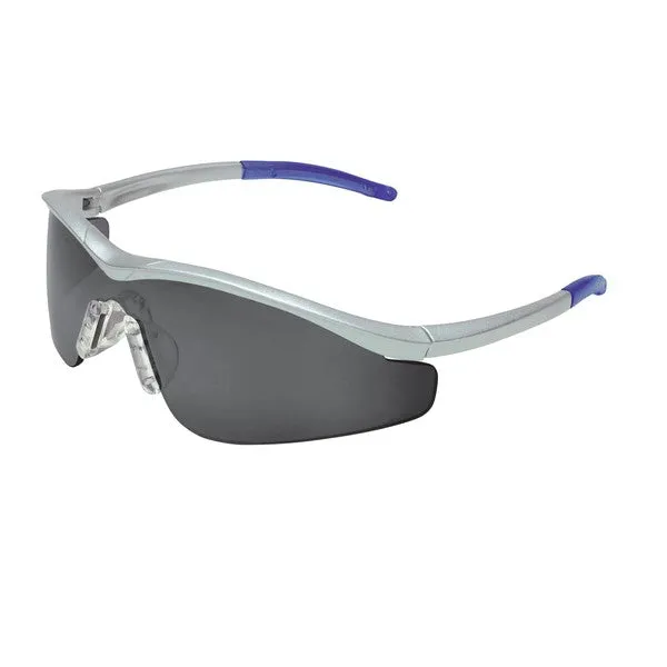 T1142AF MCR Safety T1 Series Safety Glasses, Gray Lens, Nylon Steel Temple