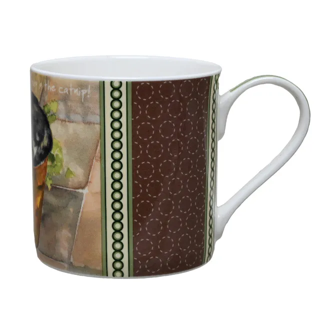 Tabby and White Cat China Mug | Cat Nip