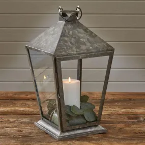 Tall Square Galvanized Lantern - Park Designs