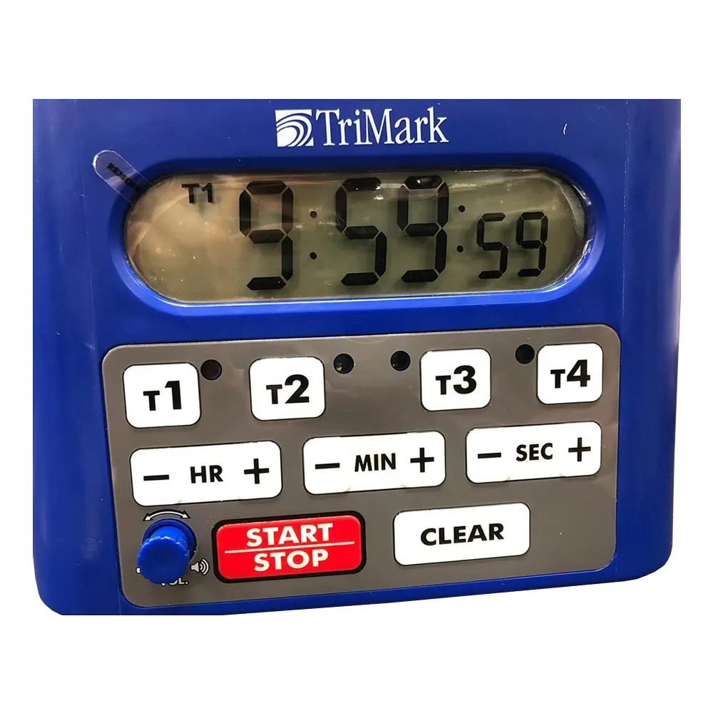 Taylor 5839NTM78 TriMark Digital 4 Channel Timer, Blue, 6.25" x 4" x 4.5"