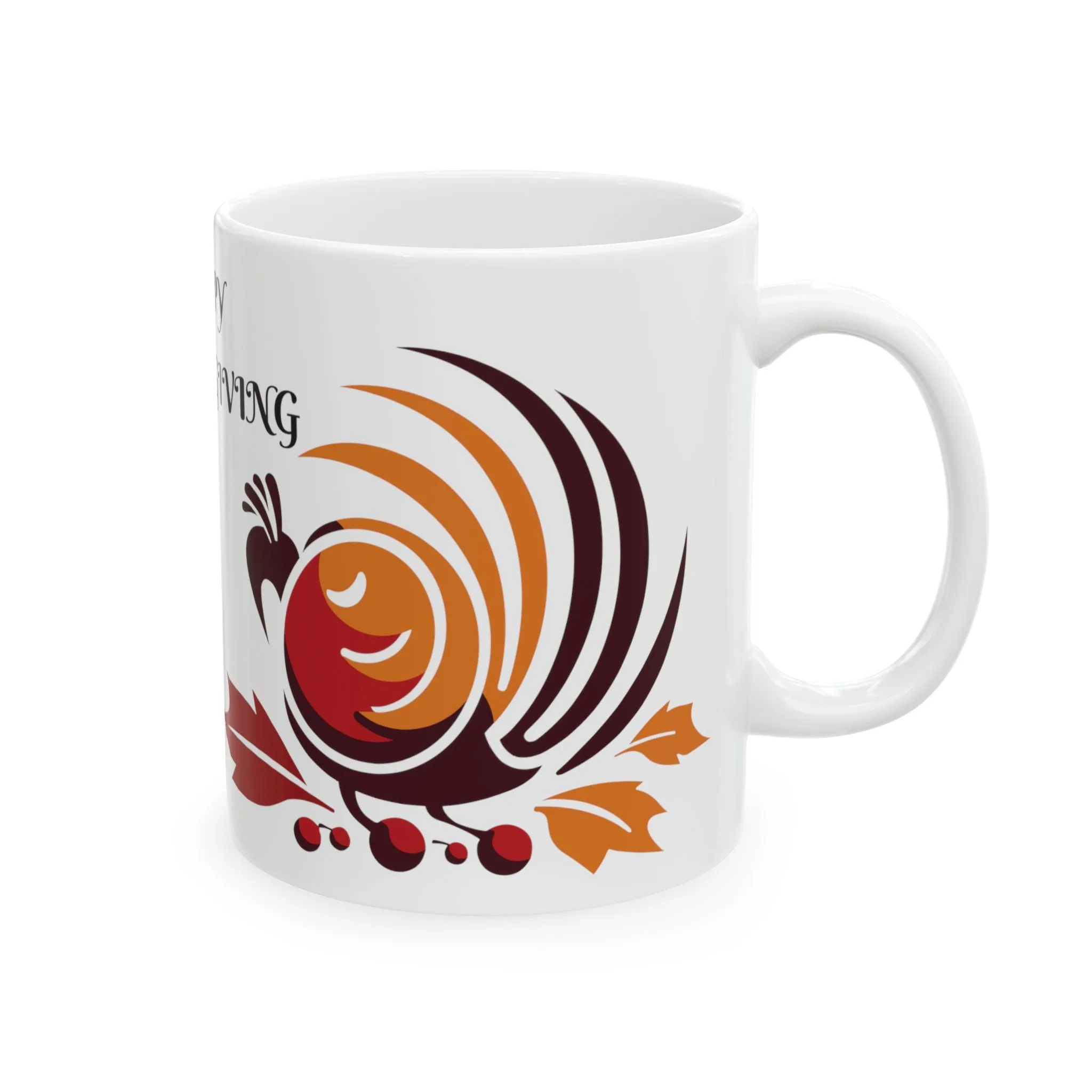 Thanksgiving Mug, Thanksgiving Coffee Mug, Turkey Mug, Turkey Logo Mug, Thanksgiving Gift Idea, November Mug, Happy Thanksgiving Mug