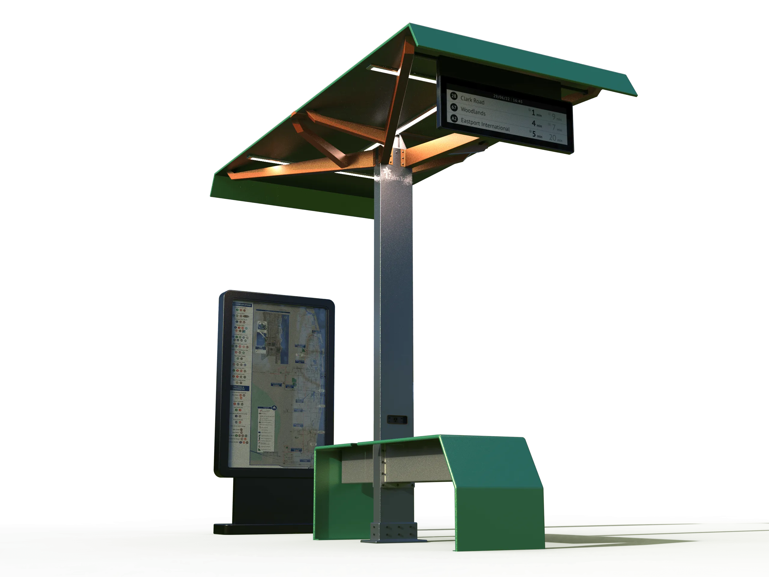 Tree Shelter | Solar Modular Transit Shelter