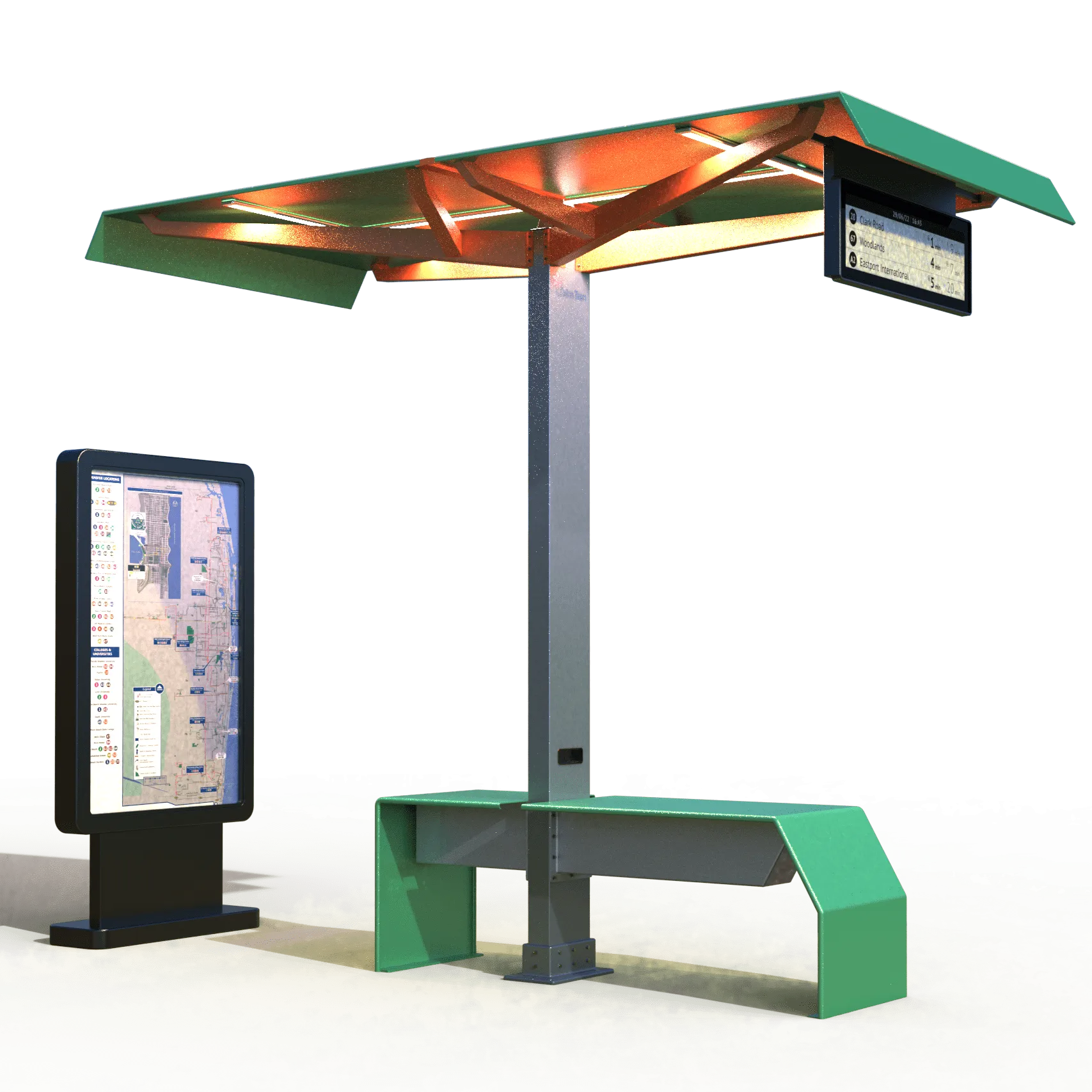 Tree Shelter | Solar Modular Transit Shelter