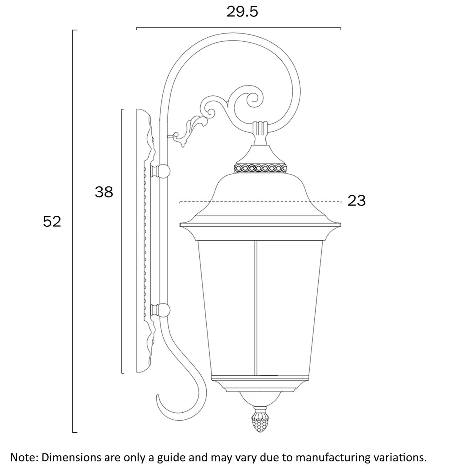 Tremont Outdoor Wall Light in Black