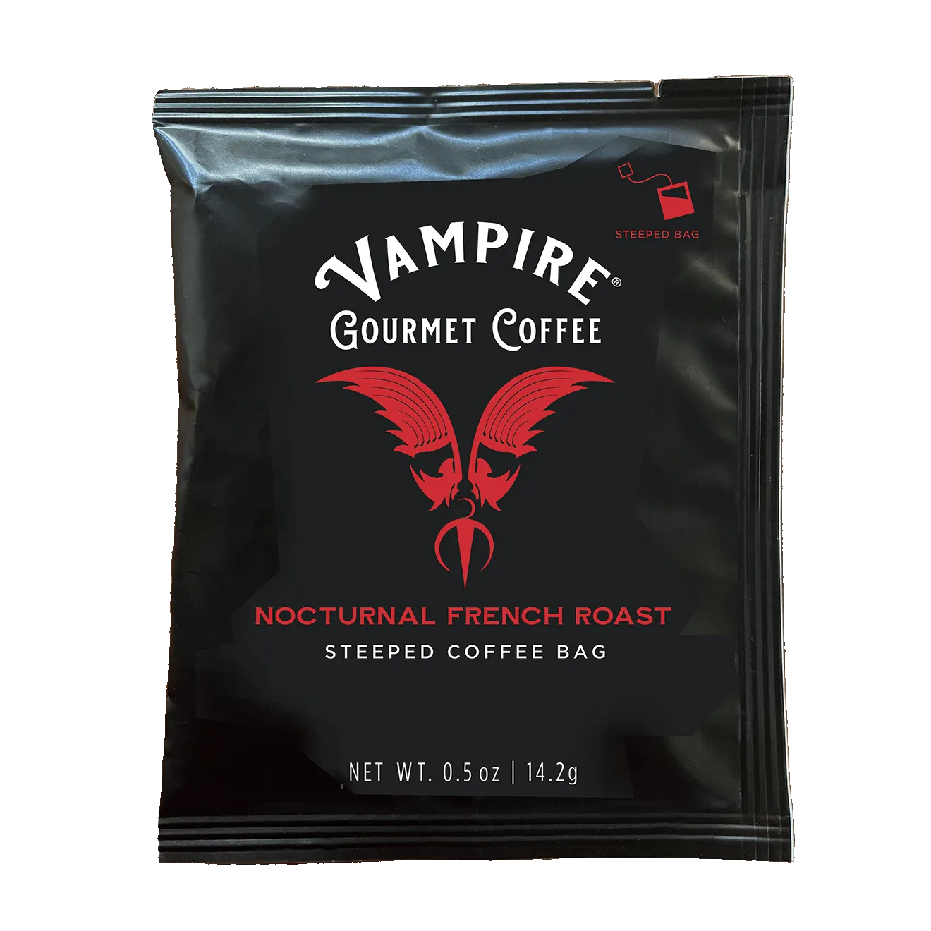 VAMPIRE COFFEE SINGLE SERVING STEEP BAG - Nocturnal French Roast