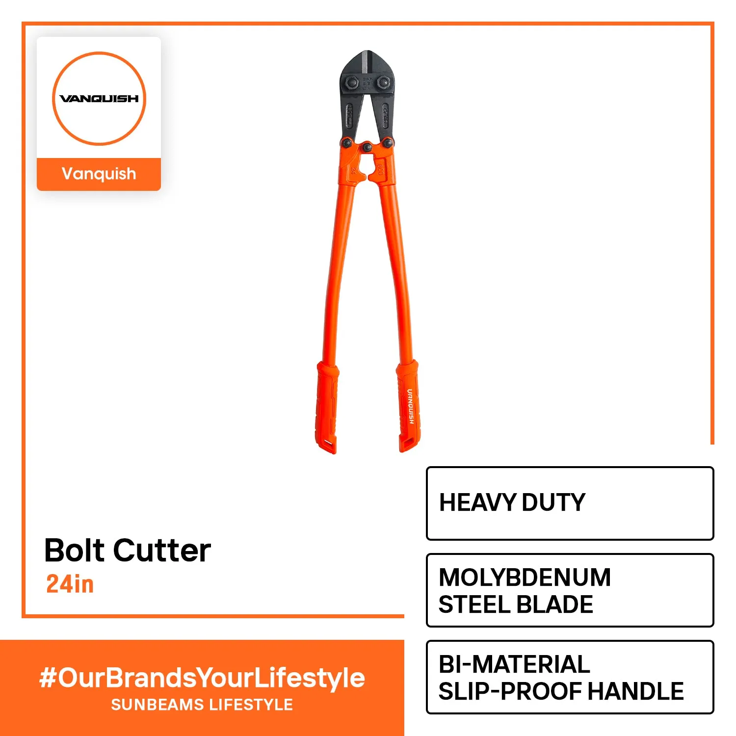 VANQUISH Premium | Heavy Duty | Professional Bolt Cutter