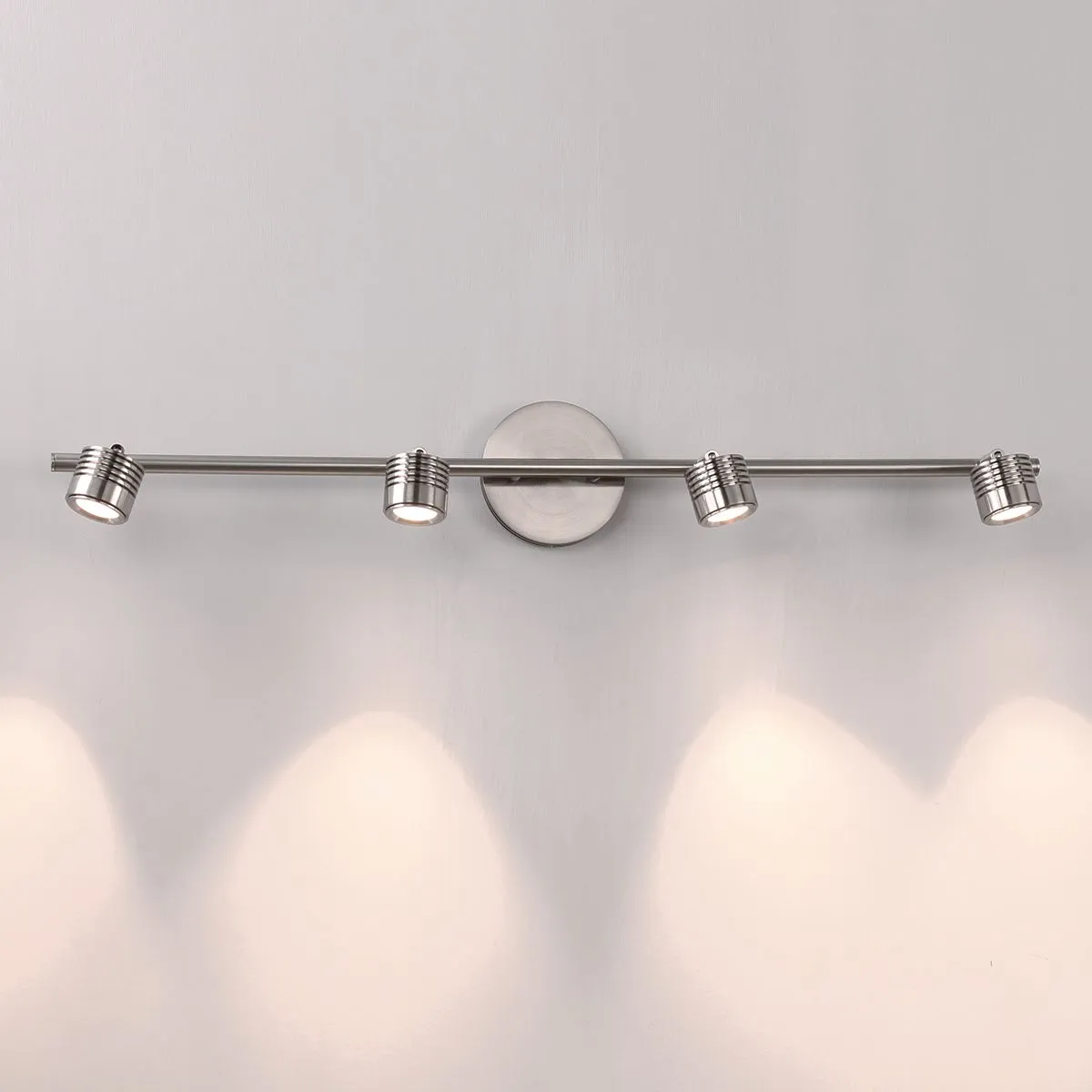 Vector 3 ft 4 Lights LED Track Kit 33W 3000K, Nickel