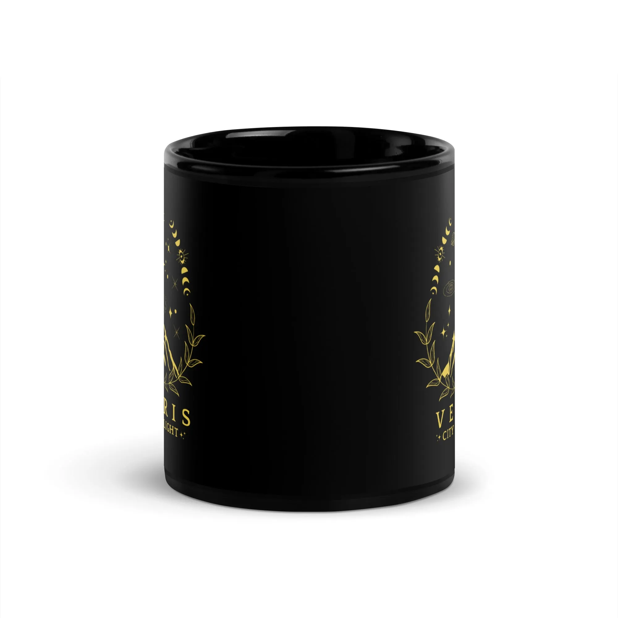 Velaris Coffee Cup, SJM Merch Gift Mug, ACOTAR Gift Coffee Mug for Bookish and Spicy Readers, Black Glossy Mug