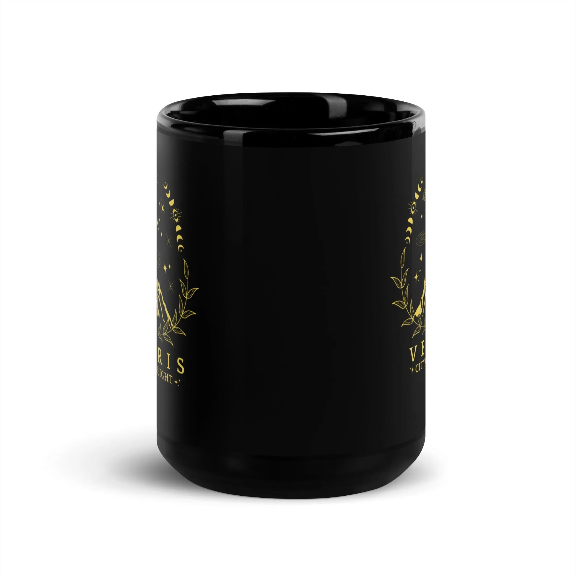 Velaris Coffee Cup, SJM Merch Gift Mug, ACOTAR Gift Coffee Mug for Bookish and Spicy Readers, Black Glossy Mug