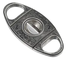 Visol Wild West V Antique Silver Wedge Cigar Cutter