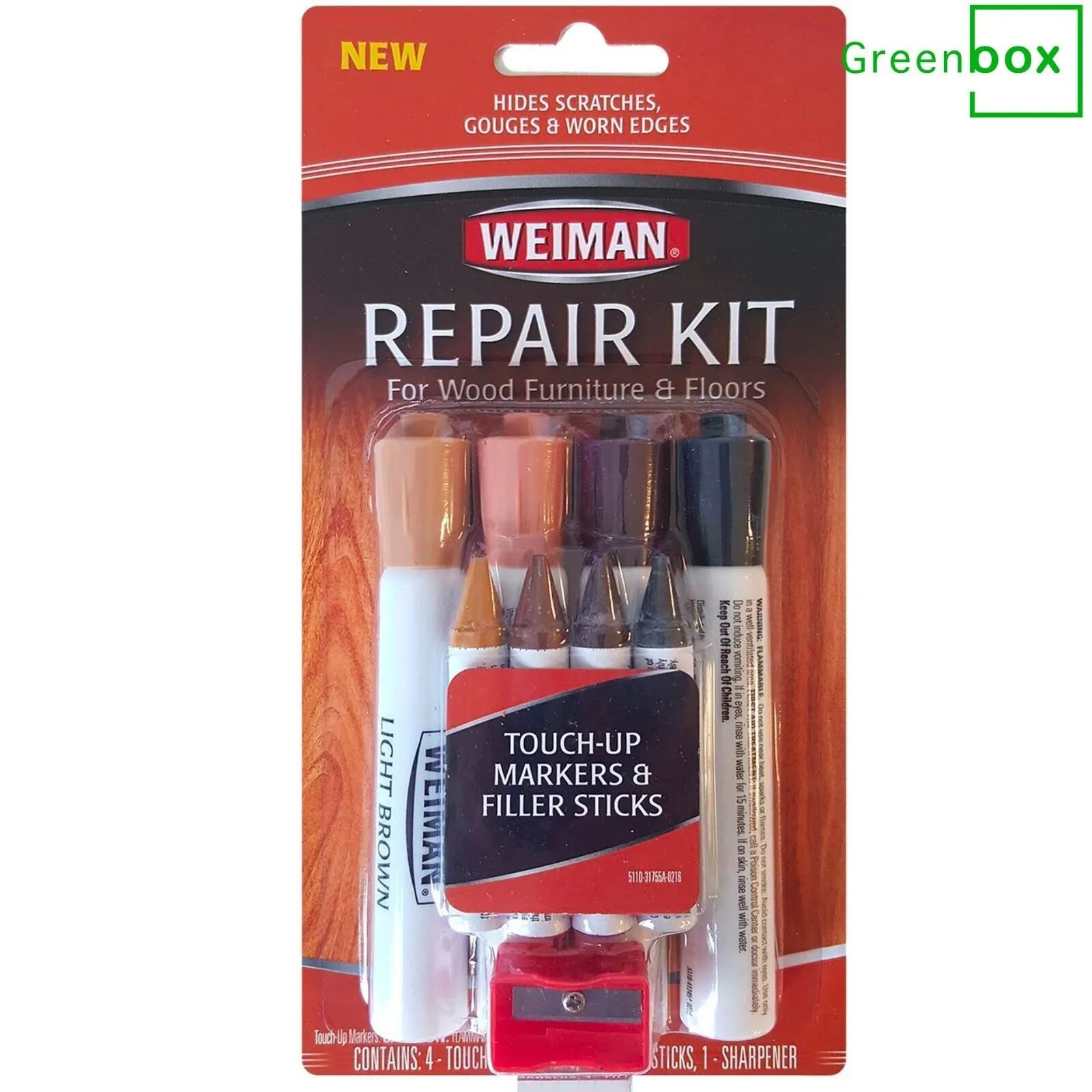 Weiman Wood Furniture & Floor Repair Kit – 9pc.