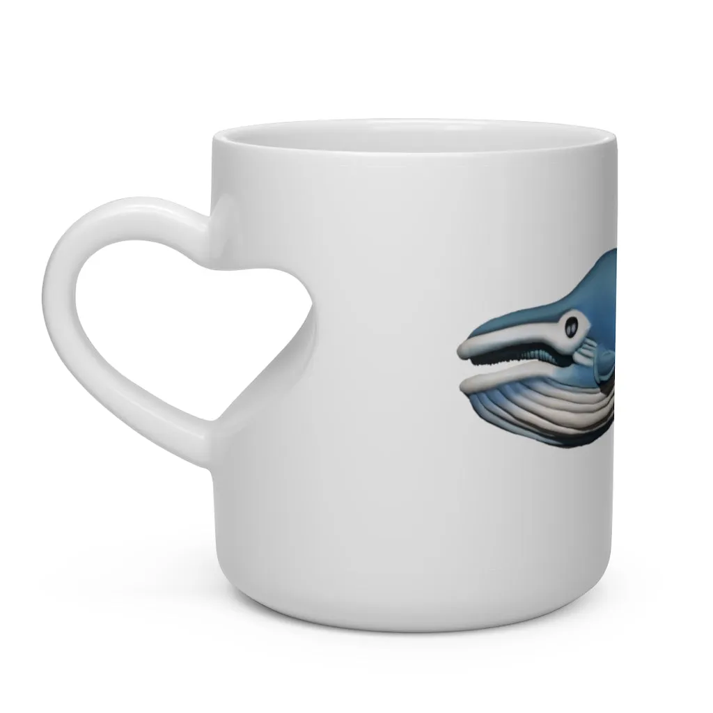 Whale Heart Shape Mug