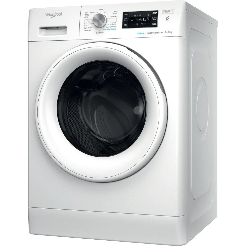 Whirlpool FFWDB964369WV Freestanding Washer Dryer 9kg/6kg 1200 Spin - White