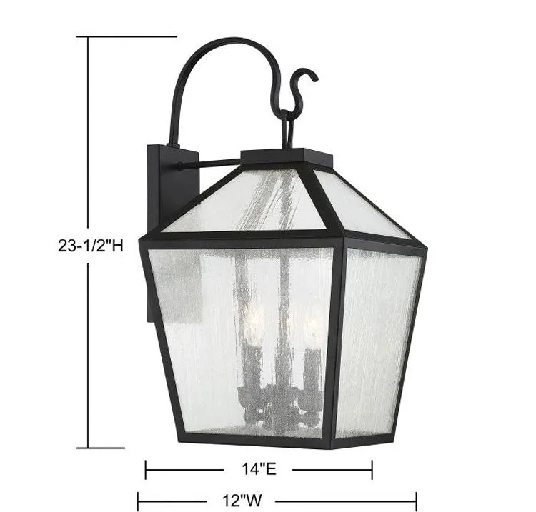 Woodstock Three-Light Outdoor Wall Lantern