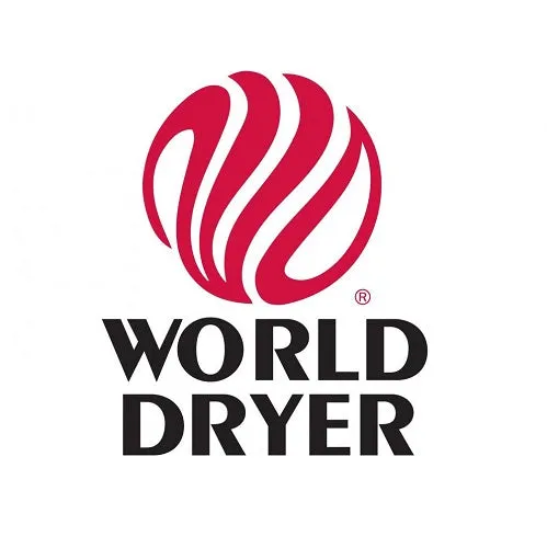 WORLD DRYER® J-974A3 Airforce™ Hand Dryer - White Epoxy on Aluminum Automatic Surface-Mounted High Speed