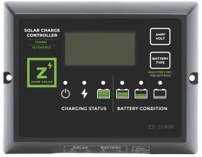 Zamp Solar 10 Amp 5-Stage PWM Charge Controller