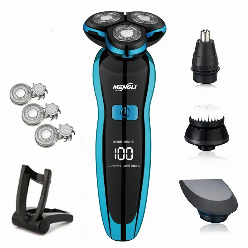 ZOZEN Electric Shaver Washable Rechargeable Electric Razor Body Hair Shaving Machine for Men Beard Trimmer Wet-Dry Use ZN3015