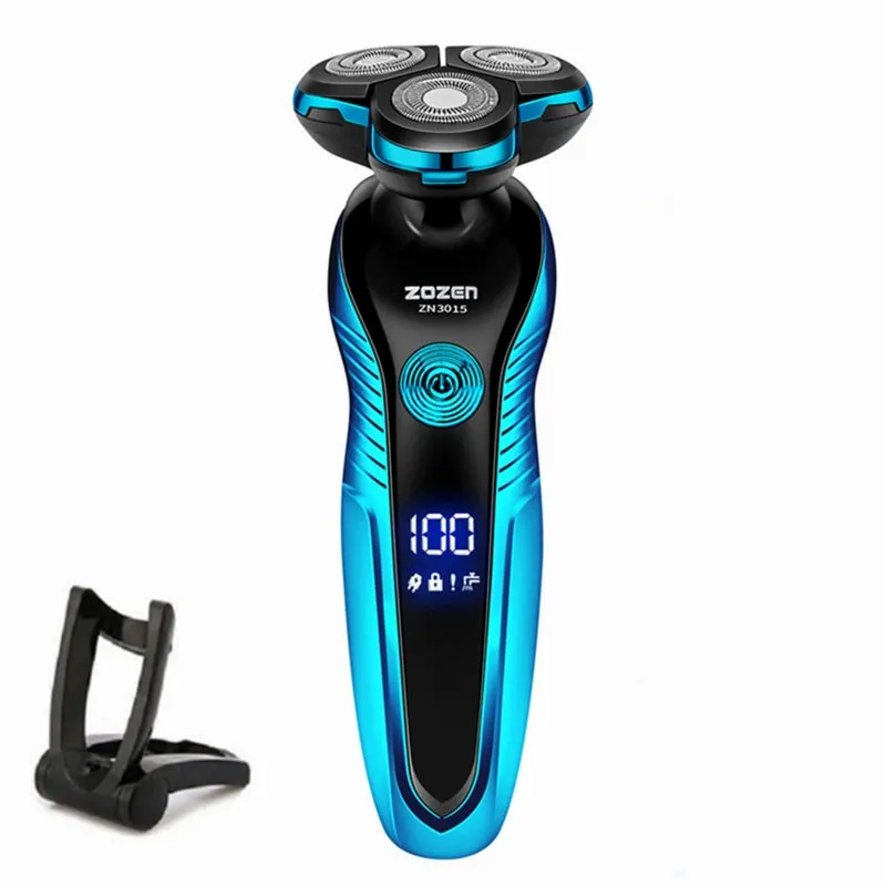 ZOZEN Electric Shaver Washable Rechargeable Electric Razor Body Hair Shaving Machine for Men Beard Trimmer Wet-Dry Use ZN3015