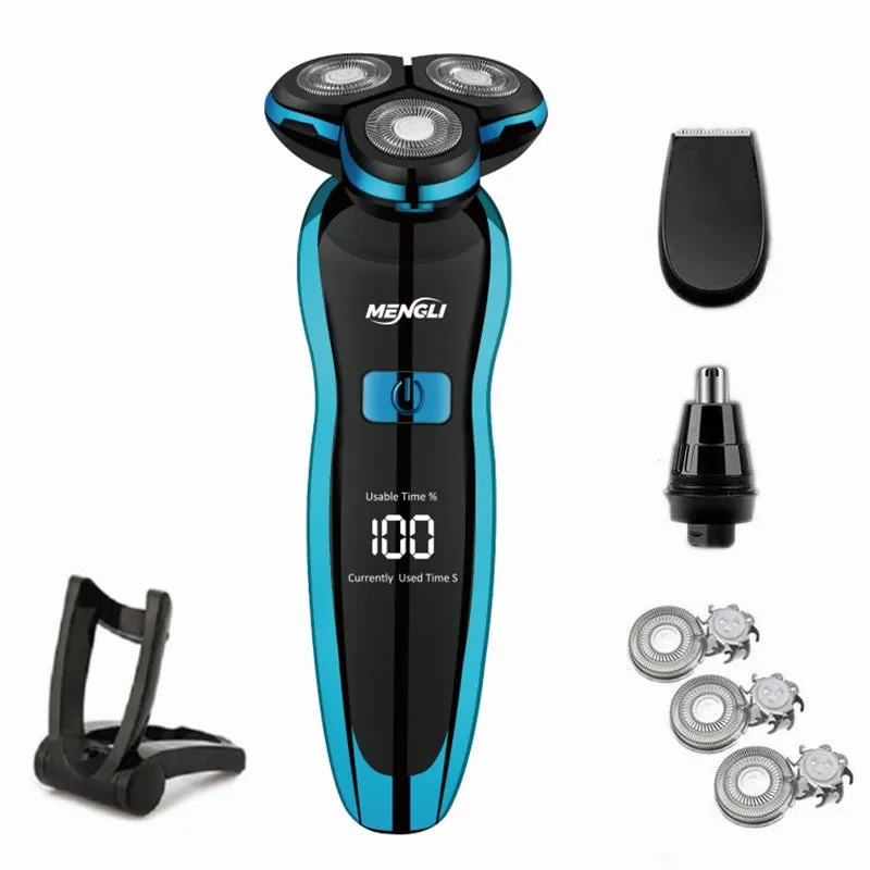 ZOZEN Electric Shaver Washable Rechargeable Electric Razor Body Hair Shaving Machine for Men Beard Trimmer Wet-Dry Use ZN3015